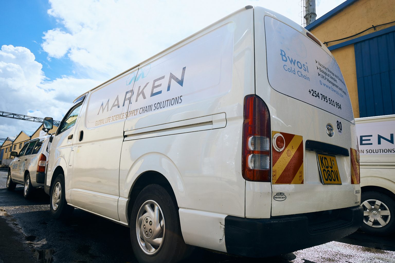 Bwosi Cold Chain and Marken branded distribution vans