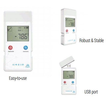 Temperature monitoring device: easy to use, robust and stable, USB port